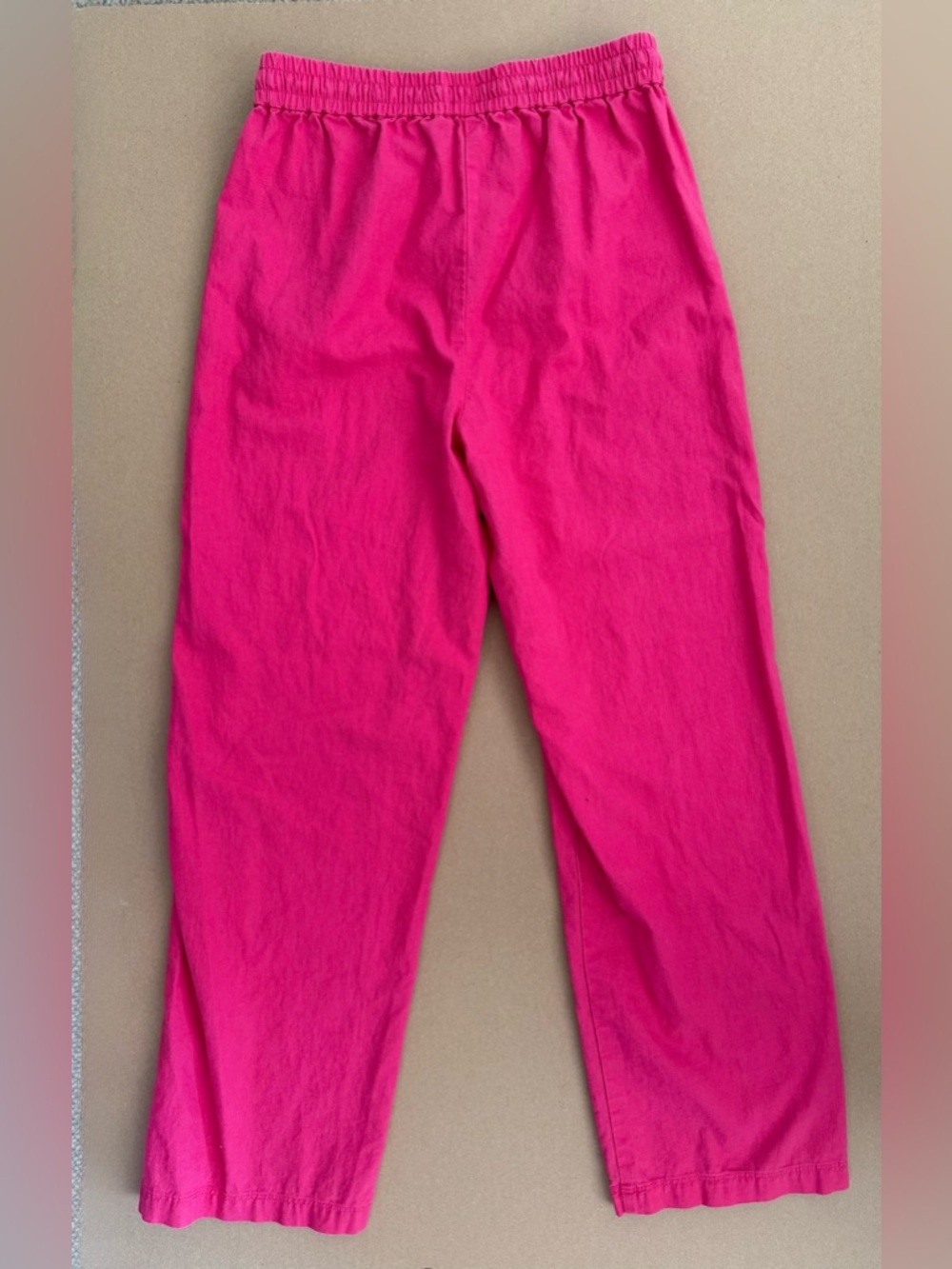 J. Crew pink linen cotton blend pants size 0 EUC - Picture 2 of 8